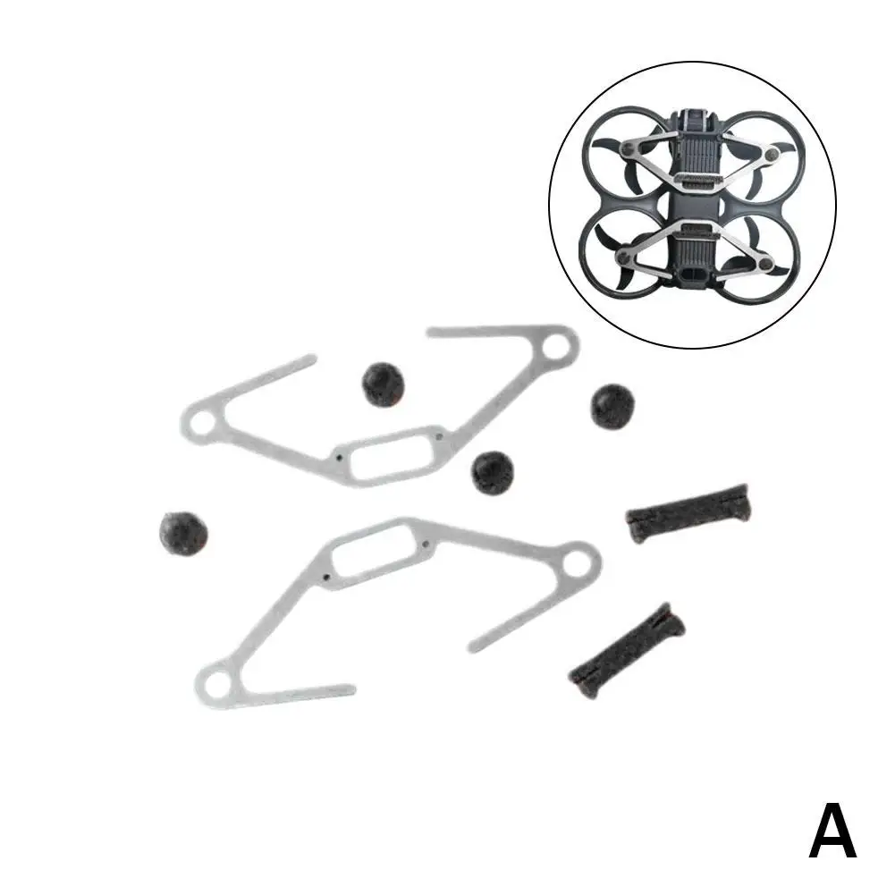 Armadura do chassi para DJI AvATA2, Buffer CT4, liga de titânio, evitar queda, motor de quebra, eficiente para impactar e proteger o braço, I2A6