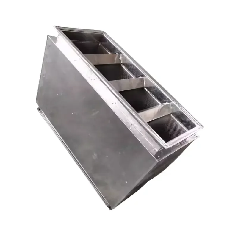Built in Soundproof Cotton Inner Perforated Baffle with Sound-absorptive Insulation Duct Sound Attenuator air Muffler