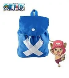 Anime One Piece Canvas Backpack Tony Chopper Cosplay Anime Bag Cute School Bag Shoulder Bag for Teenagers Boys Girls Fans Gift