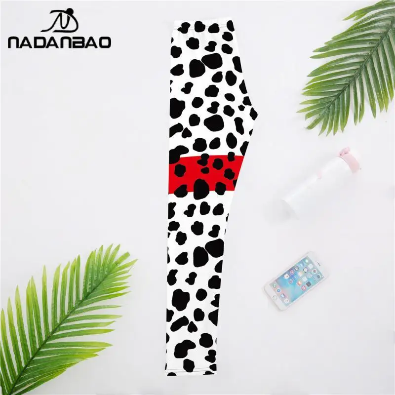 NADANBAO Pakaian Olahraga Yoga Legging Leopard Patchwork Baru Celana Ketat Elastis Pinggang Tinggi Celana Kebugaran Olahraga Celana Kasual Wanita