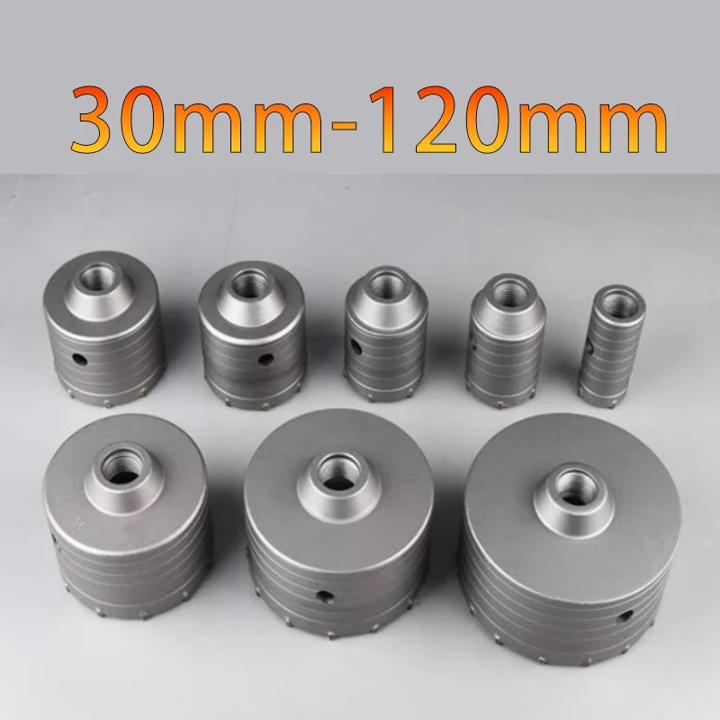 

1Pc 30-120mm SDS-Plus Concrete Wall Hole Saw Hammer Drill Bit with Circular Shaft Cutting Tool Masonry Cement Block Cutter Tool
