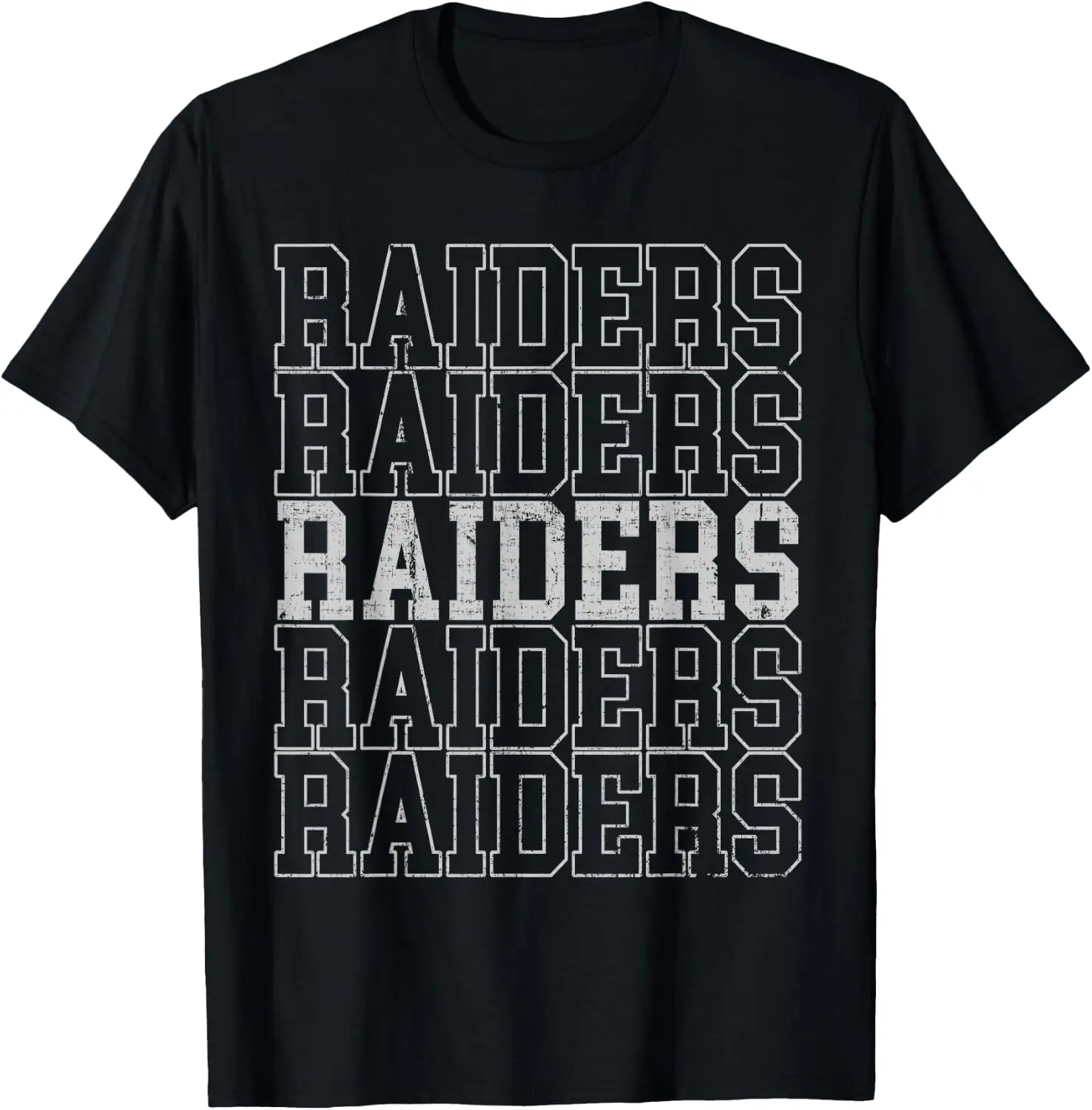 Raiders Name Vintage Retro US Flag Men Women Boy Girl T-Shirt Cute Halloween Pumpkin Short-Sleeve Tee: Fun, Breathable, Pure Cotton, Stylish—Perfect for Sports, Lounging, or Casual Wear.
