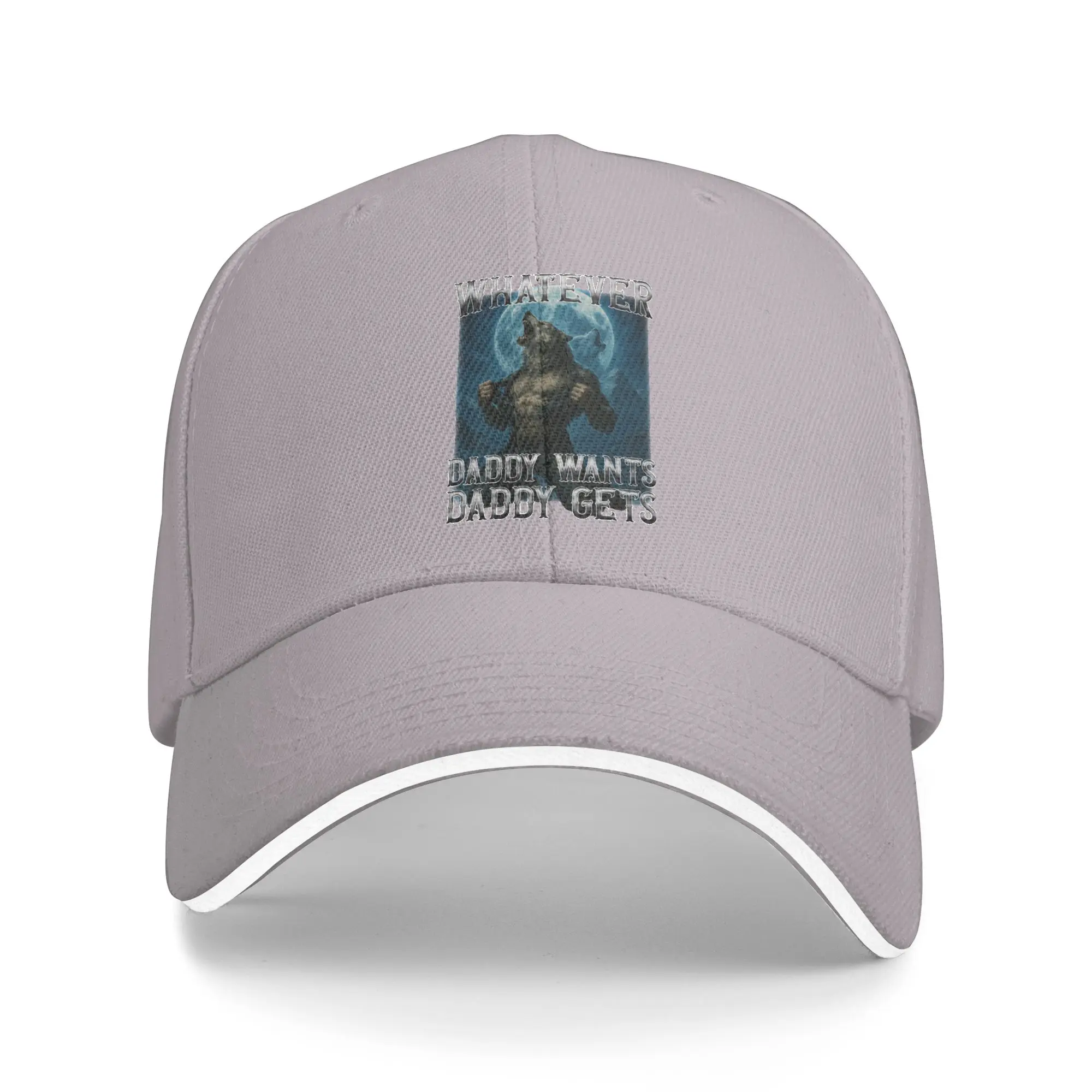 Hot Sale Funny Whatever Daddy Wants Daddy Gets Baseball Cap  Durable Sun Visor  Seaside Camping Sun Visor