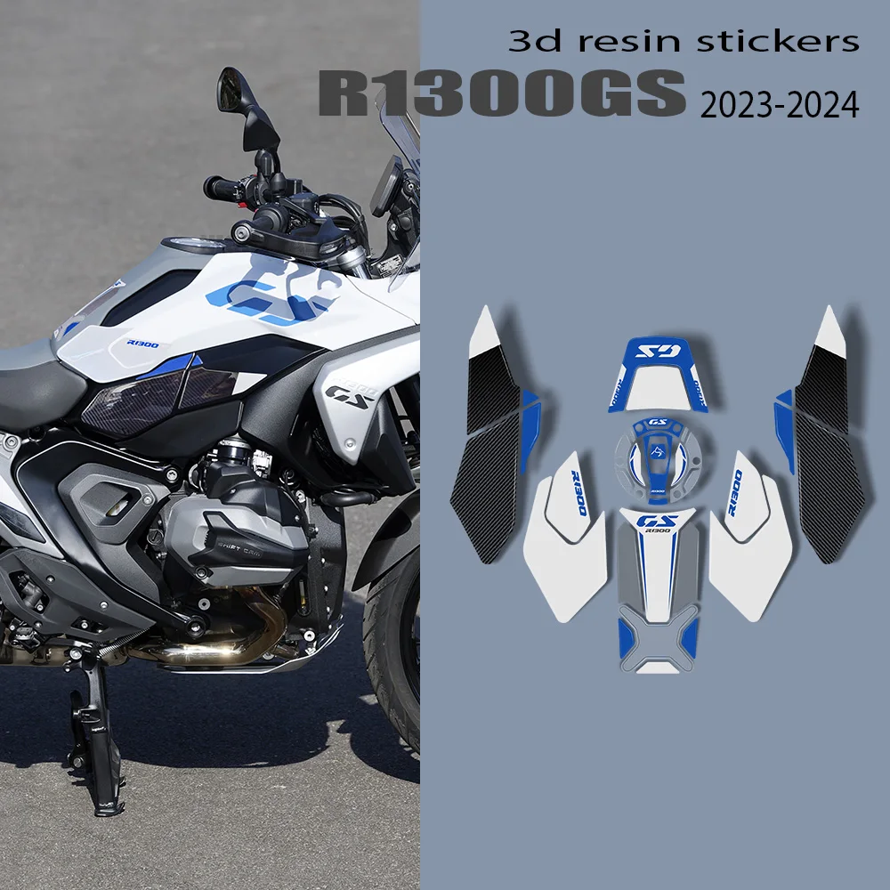 Motorcycle Accessories 3D Epoxy Resin Sticker Protection Kit For BMW GS 1300 R1300GS R 1300 GS 2024