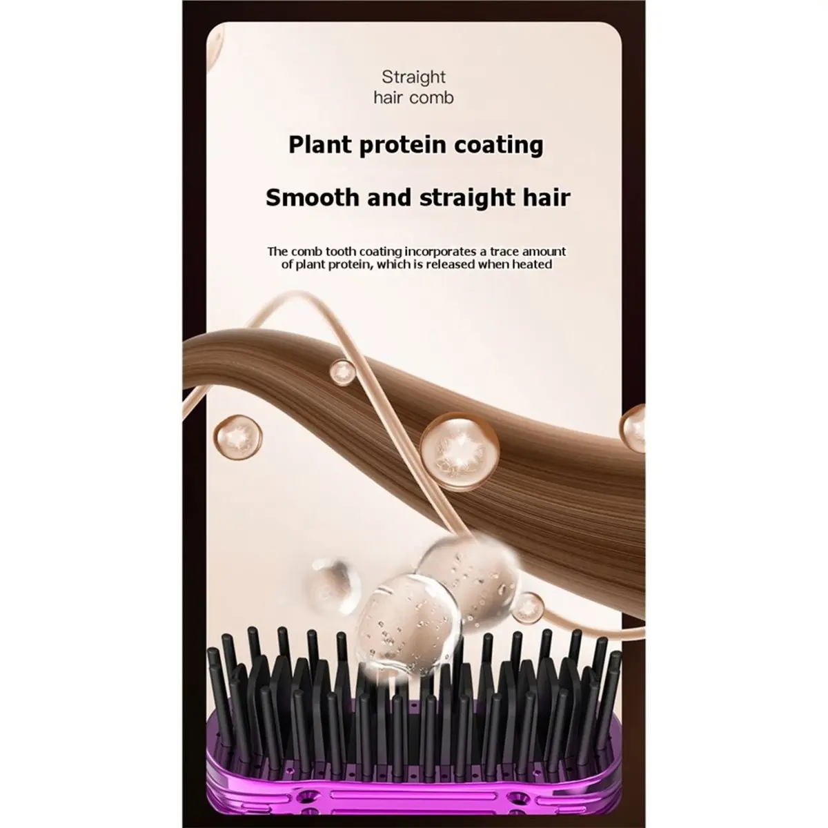 [N84R] Tiny Hair Brush Styling Tool, Portable Scalp Massage Comb for Detangling, Smoothing, Frizz Control and Gentle Hair Care