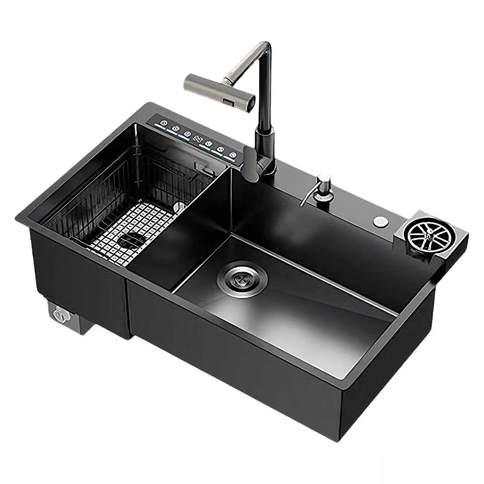 Kitchen Seafood Fruits Vegetables Bubble Wash Stainless Steel Ultrasonic Purification Home Commercial Use Smart Sink Dishwasher