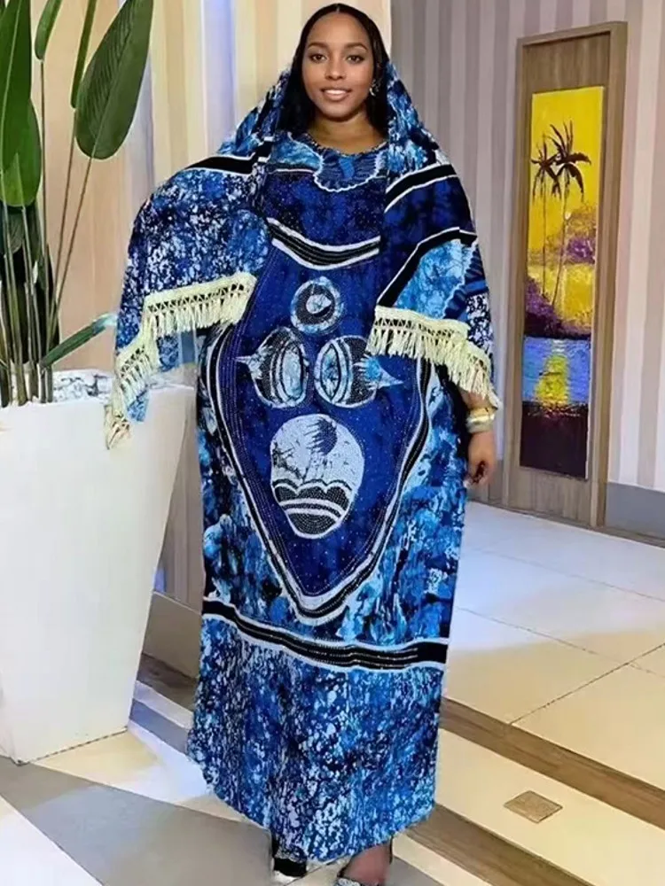 

African Dresses For Women Vetement Femme Dashiki Abaya Maxi Dress Africa Clothes Dashiki Ankara Dresses 2026 Spring Autumn New
