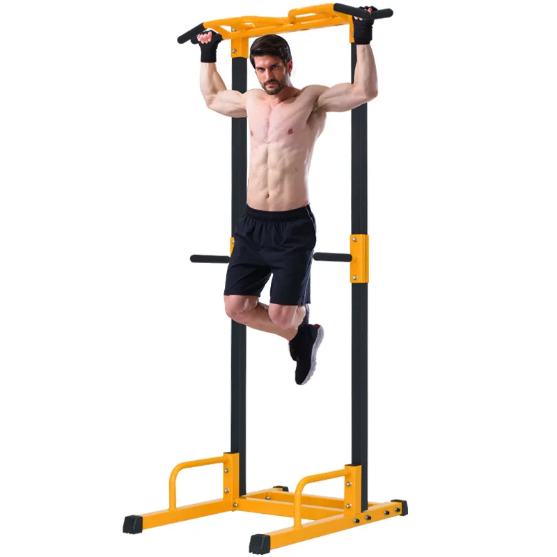 

Portable Multi-Function Station Adjustable Pull-Up Squat Rack with Dip Tower Power Tower and Pull-Up Bar 1
