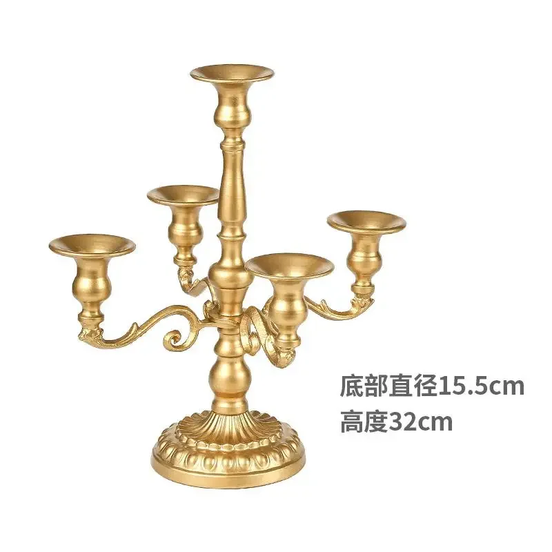 Metalen Kandelaar voor Bruiloft Tafeldecoratie Kandelaar Goud Wit Zilver 5 Armen 63 cm 73 cm 89 cm