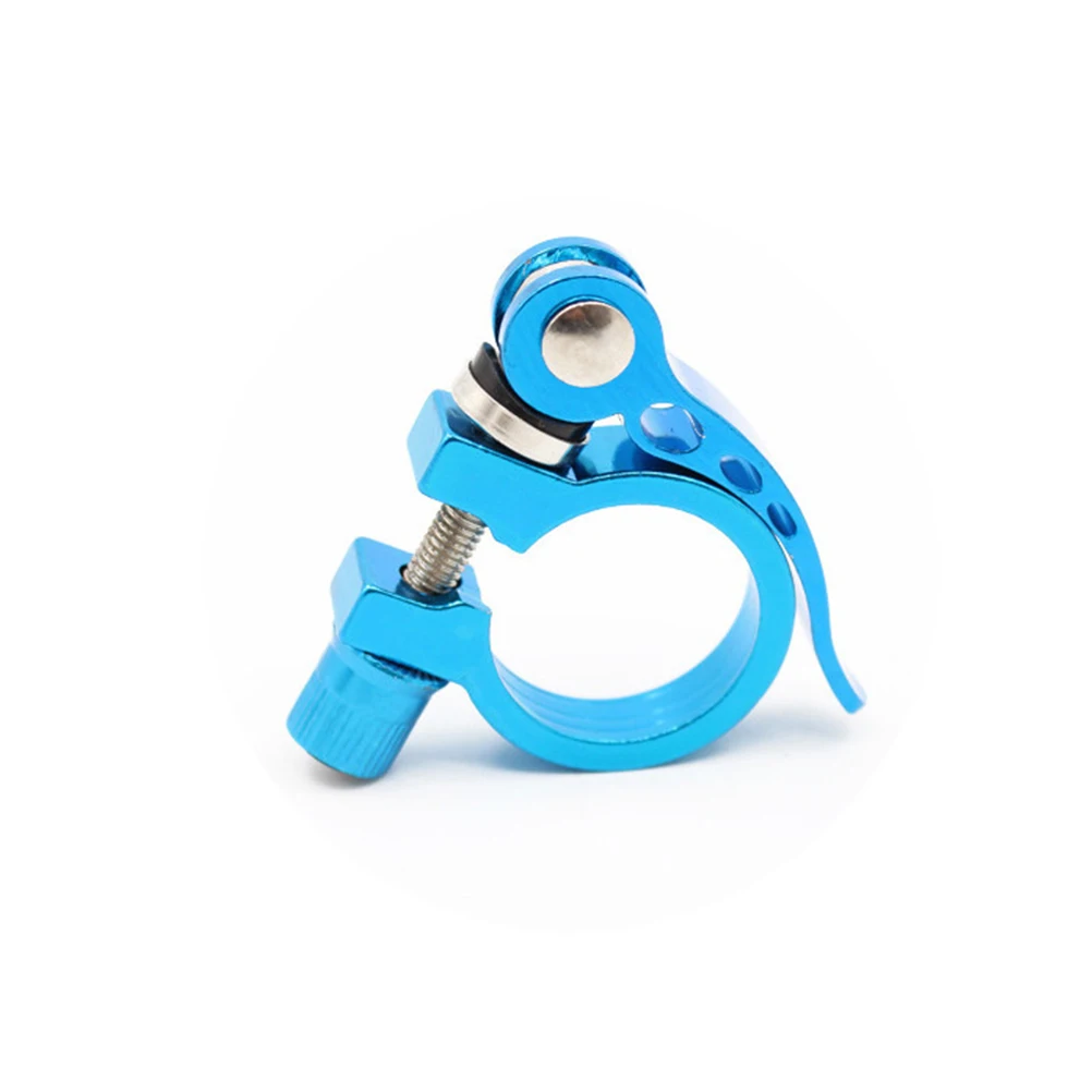 

4 pcs Aluminum Alloy Bicycle Seat Tube Clamp Quick Release for 27.2mm 28.6mm Seatpost Road Bike Accessory Adjustable Without