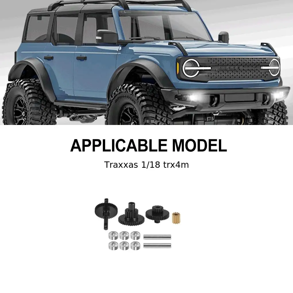 

RCGOFOLLOW Aluminum Alloy Gear RC Upgrade Part Rc Gear For 1/18 Trx4m RC Car Part RC Car Accessories Replacement Parts