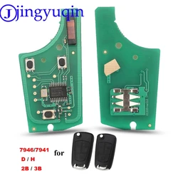 Jingyuqin Car Flip Remote Key Fob 2/3 B 434Mhz PCF7946/7947 per Vauxhall Opel Astra H 2004 2005 2006 2007 2008 2009 Zafira B