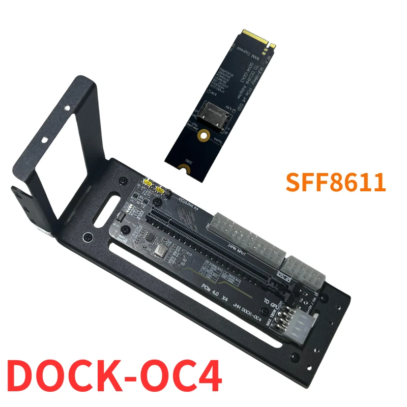 

Laptop eGPU Base 8611 Oculink/M.2 NVMe External Graphics Card GPU Dock PCI-E 4.0 X4 Gen4 Notebook GDP NUC Expansion Card Adapter