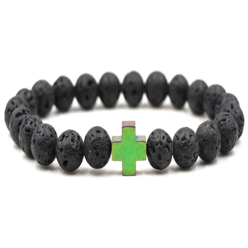 8mm Lavas Buddhist Bead Bracelet Trendy Beaded Wear Eco-Friendly Artisan Women Chain Adjustable Karma Prayer