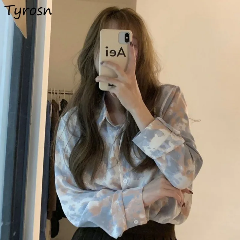 

Рубашка женская с длинным рукавом, элегантный Свободный Топ в винтажном французском стиле, ретро, Простая Офисная Повседневная шикарная блуза