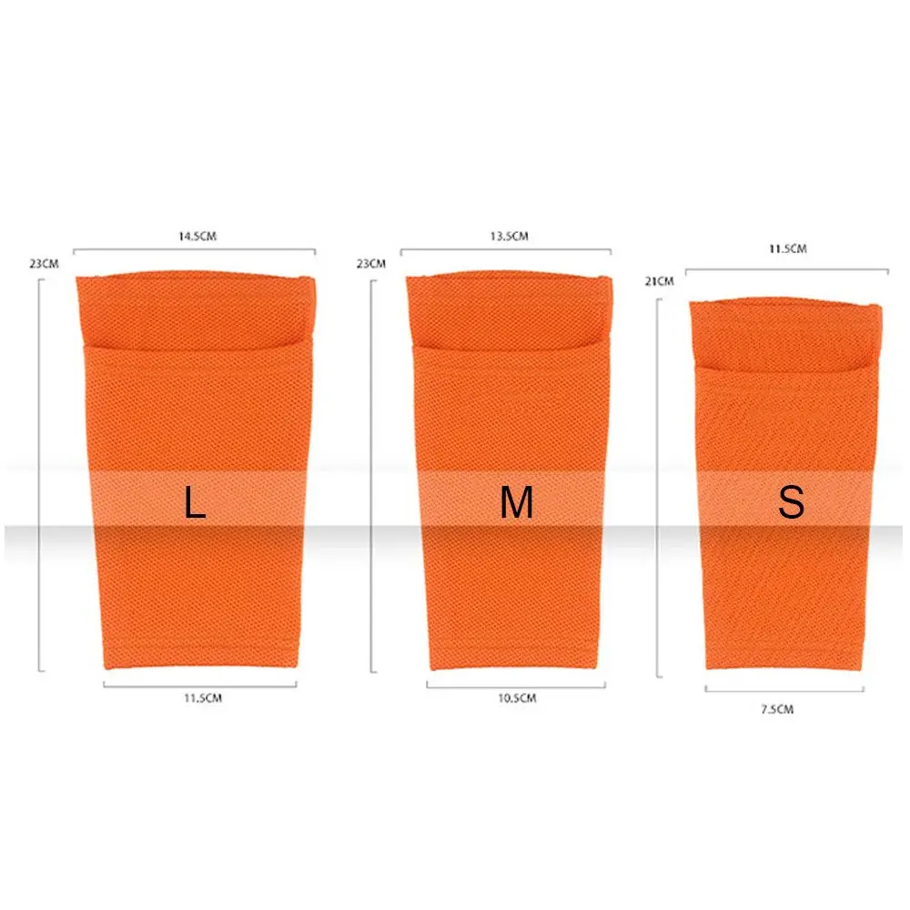 Nylon Football Shin Holder Instep Socks Leg Guard Sleeves Sports Soccer Soft Breathable Shin Pads Cover for Kids Boys Men view 6