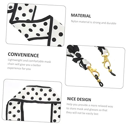 1er-Pack Vintage-Seidenschal mit Blumenmuster, modisches Anti-Verlust-Brillenband, multifunktionales Maskenband, verstellbare Brillenkette – Detail 6