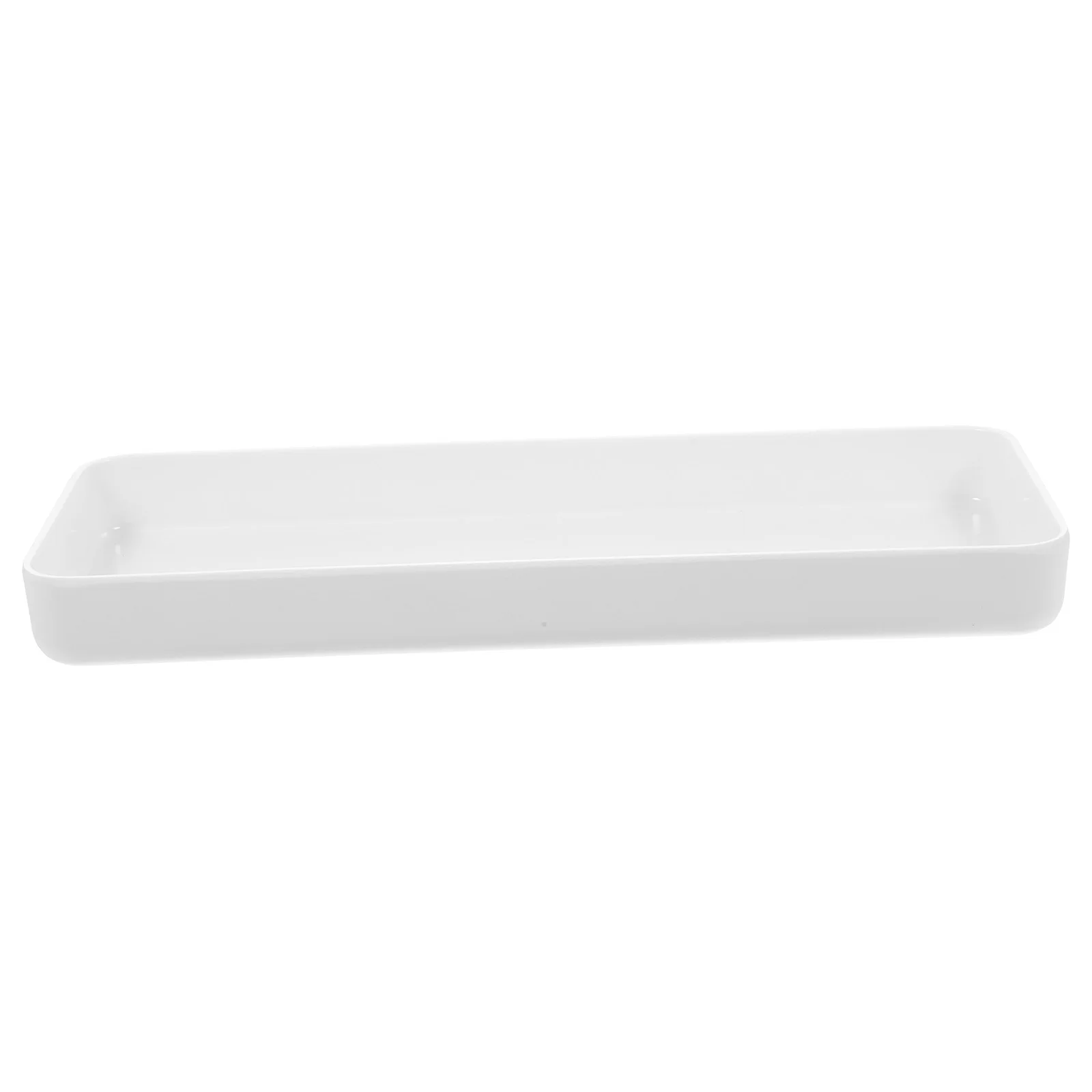 Perfume Jewelry Rectangular Storage Tray Dessert Containers Dresser 30X12X3CM Melamine Simple Vanity Rectangle