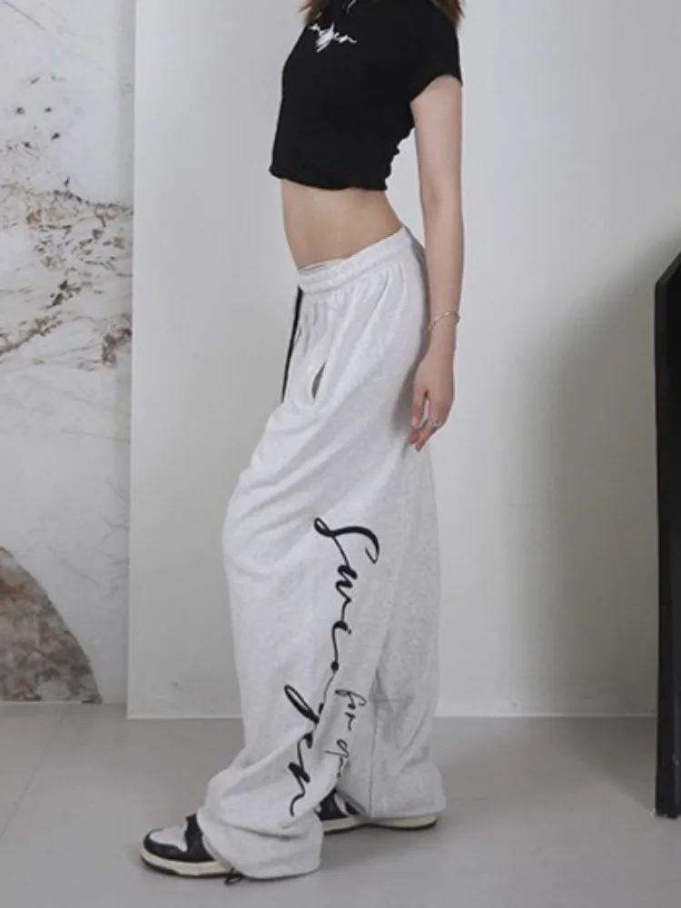 

HOUZHOU Vintage Y2k Baggy Jogging Sweatpants Woman Korean Harajuku Oversized Sports Pants Streetwear Hip Hop Trousers Autumn