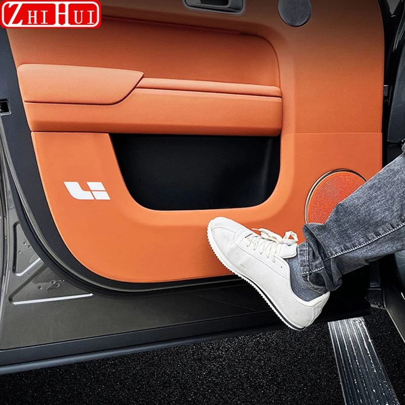 For Li Lixiang L6 L7 L8 L9 Car Styling Leather Door Anti Kick Pad Protection Side Edge Film Protector Stickers Auto Accessories