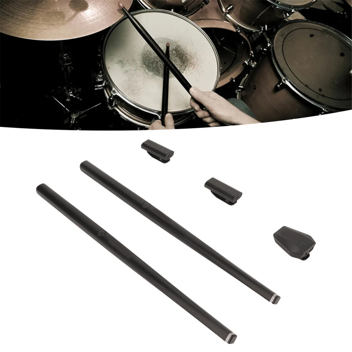 

Efficient Virtual Reality Drum Set 2 Modes Air Drum Sticks Set