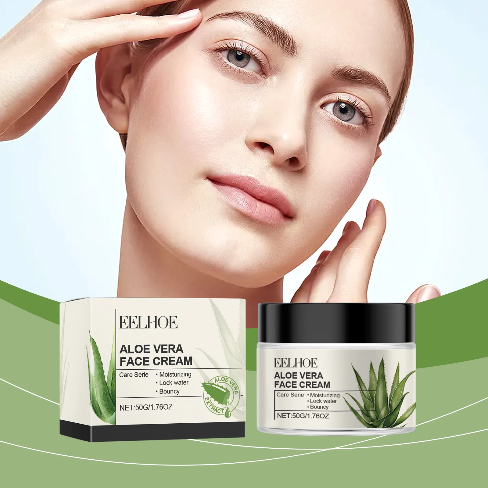 

Aloe Vera Soothing Cream – Mild formula, hydrating brightening sensitive skin safe