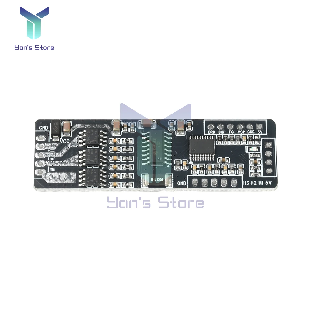 DC 7-40V 4A 24W Max BLDC Small Power Hall Three-phase DC Brushless Motor Drive Board Speed Regulator Driver
