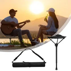 Camping Stool Retractable Hiking Chair Outdoor Folding Chair Heavy Duty One Leg Stool Seat For Camping Fishing Hiking Gardening