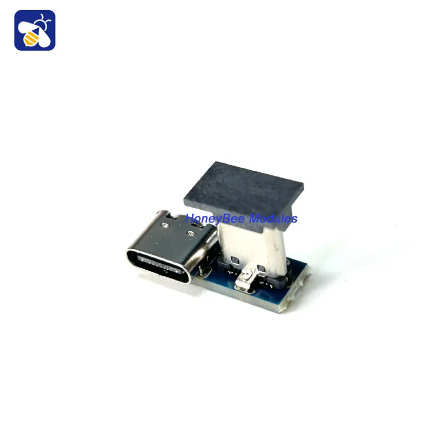 Mini tipo-c macho para placa de teste fêmea, módulo adaptador, USB 3.1, 24P, 16P