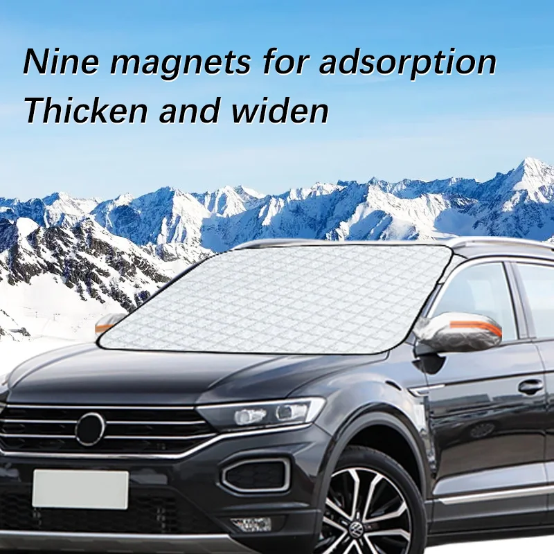 

Magnetic Car Windshield Snow Cover Winter Ice-Frost Guard Sun Shade Protector For Volkswagen T-roc Exterior Accessories