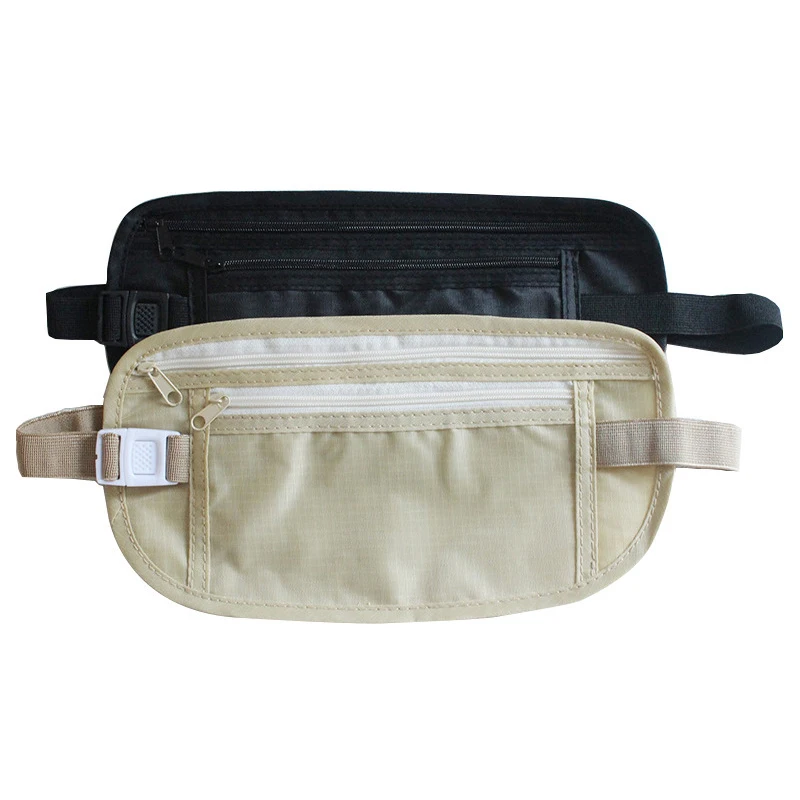 Invisible Travel Waist Packs Pouch for Passport Money Belt Bag Hidden Security Wallet Gift Travel Bag Chest Pack Money Waist Bag