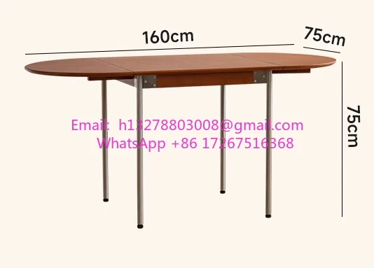 

Household dining table retractable table and chair combination