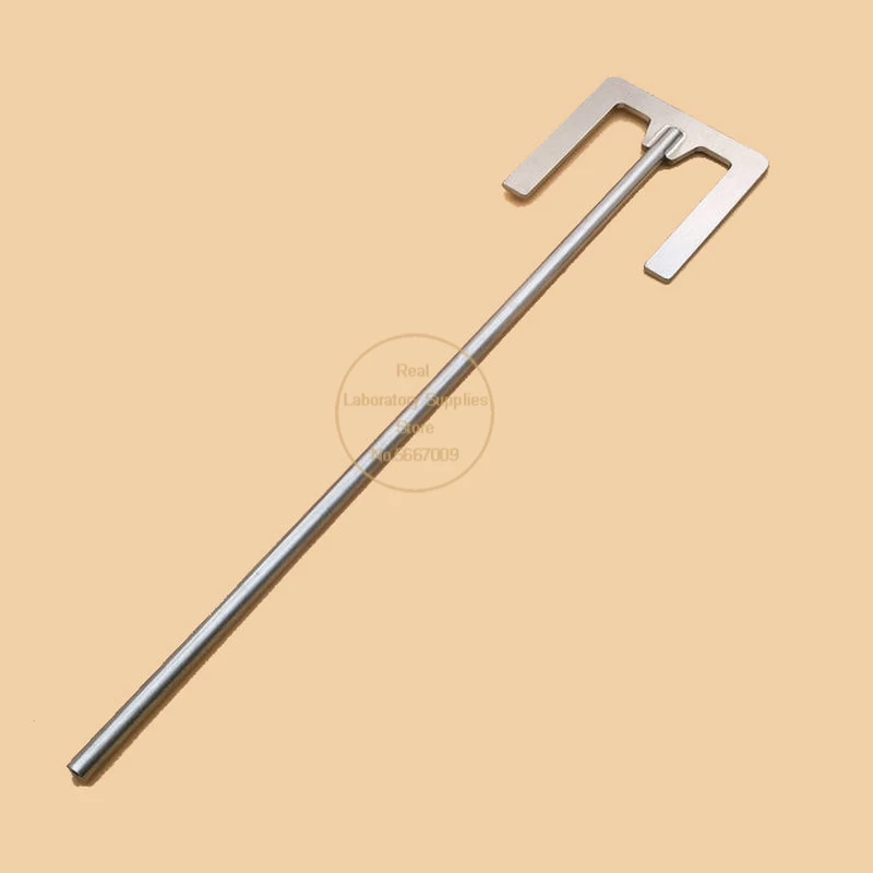 1pcs Lab Stainless Steel E-type Stirring Blade SUS304 Dispersion Paddle with Rod for  Chemistry Laboratory Equipment