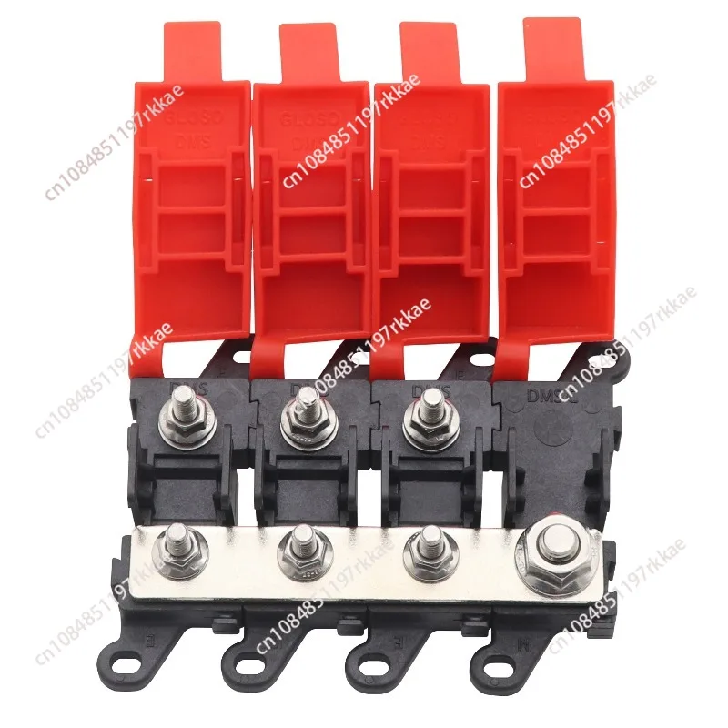 3/4/5/6 Way MIDI Fuse Block 200A Bolt On Fuse Type Power Distribution Marine SUV BDFS MIDI Fuse Holder for RV Car Boat Bus