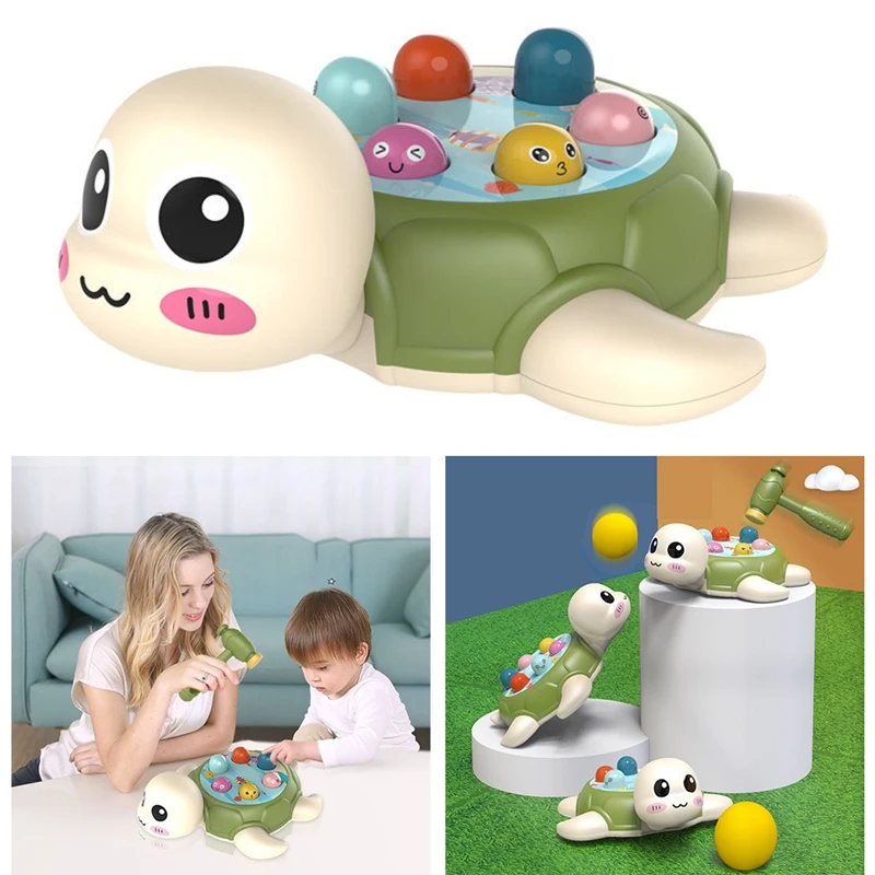 

HOT-Hamster Game Pounding Toy Early Developmental Toy Helps Fine Motor Skills Knocking Hamster Toy For 3 Years Old Kids