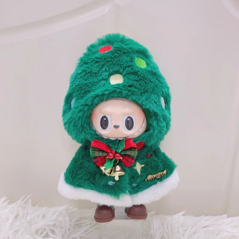 

Для Labubu новая осенне-зимняя парусиновая одежда для слепых коробок, детская одежда для рождественской серии, накидка на рождественскую елку