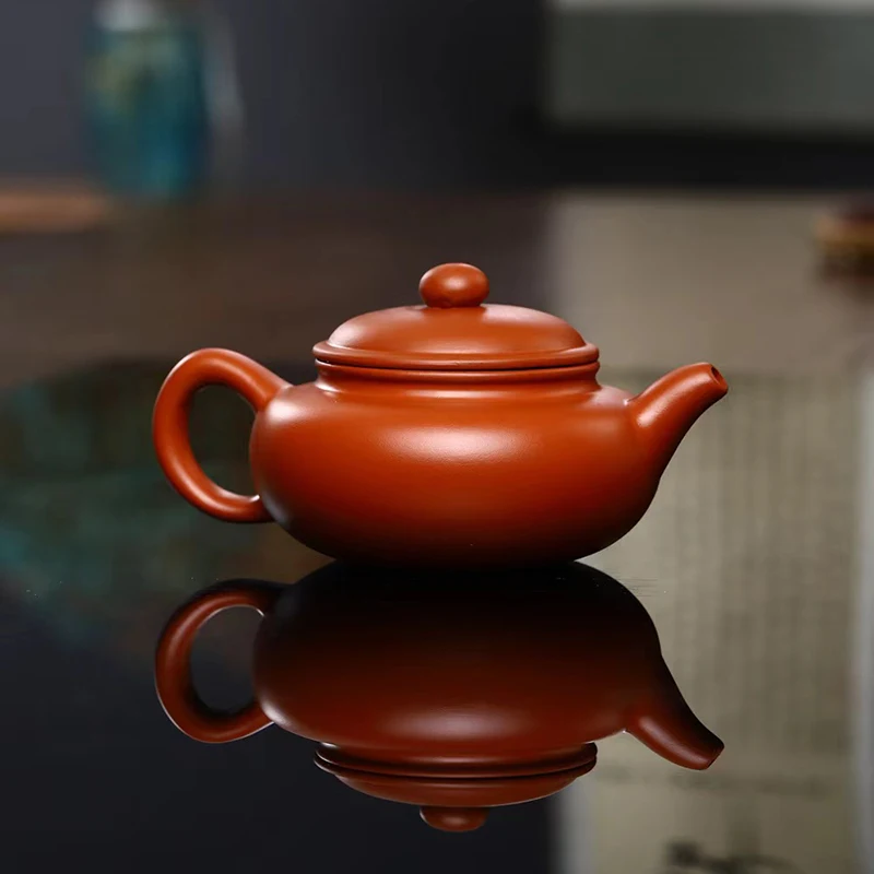 235ML Yixing Red Clay Teapot Ball Hole Filter Kettle Archaize Teaware Puer Tea Ceremony Supplies Drinkware Set