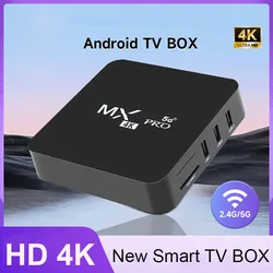 TV 박스 MXQ 프로 2024 스마트 TV 박스, 안드로이드 2.4/5G, 8GB ROM, 3D 유튜브 미디어 플레이어, 홈 시어터 TV, IPTV 넷플릭스 셋톱 박스용