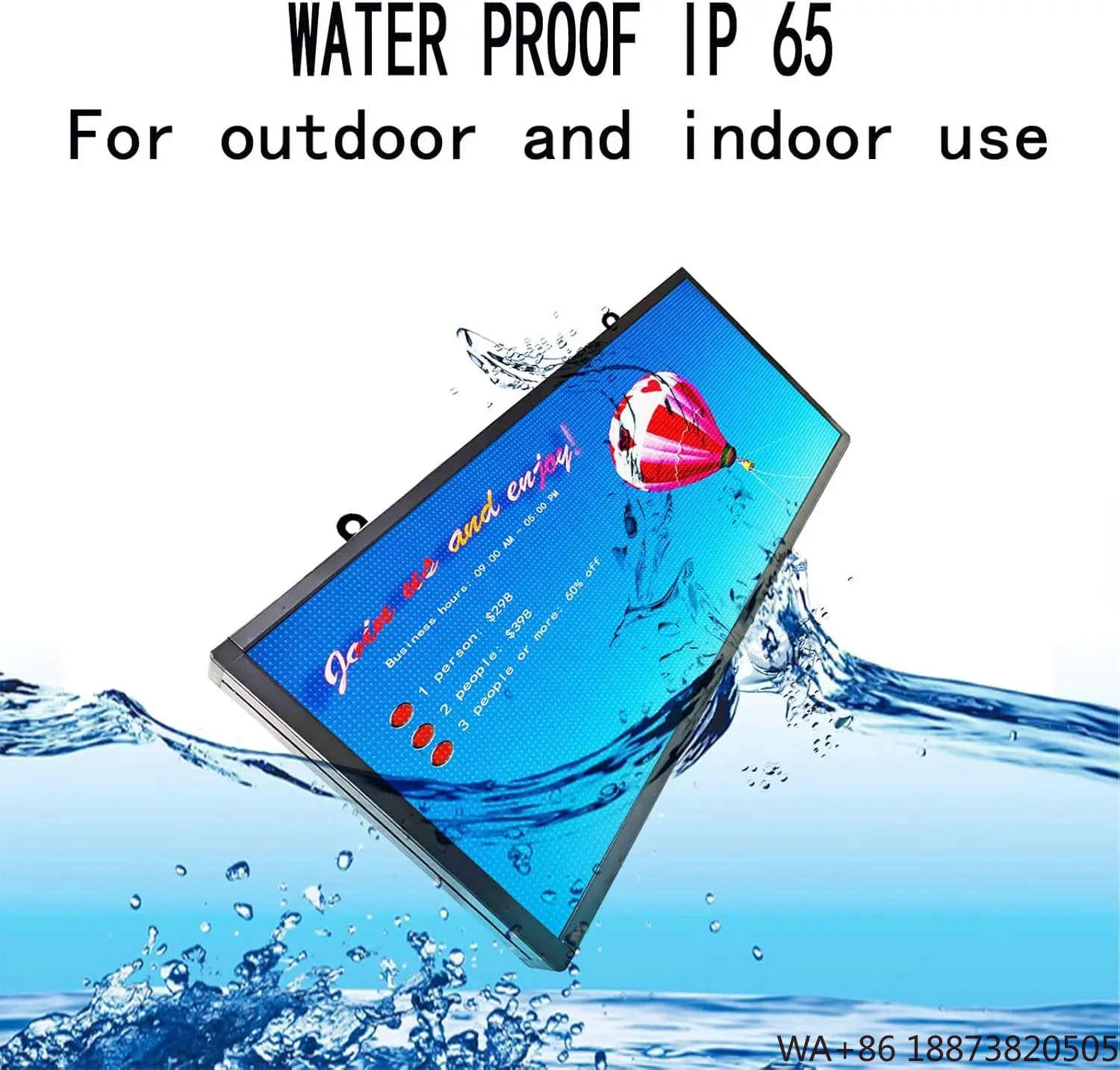 Anpassbarer LED-Werbebildschirm mit Scroll-Untertiteln, P10 LED-Streifensieb für den Außenbereich