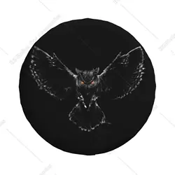 Owl in The Night Spare Tire Cover Dust-Proof Wheel Tire Cover Fit Trailer RV SUV and Many Vehicle 14 15 16 17 Inch