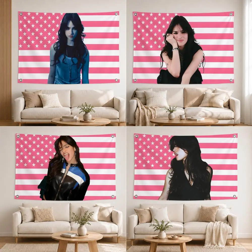 Singer Ari Abdul Flags Home Yard Garden Wall Hanging Flag Indoor Outdoor Banner Decor for Patio Backdrop Art