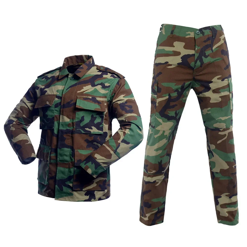 Camicie mimetiche BDU Set di pantaloni CP Tuta da trekking per allenamento all'aperto Uniformi mimetiche tattiche a maniche lunghe