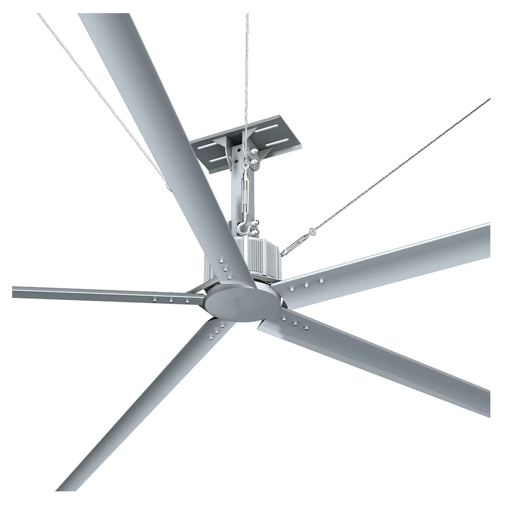 Gearless Direct Drive HVLS Industrial PMSM Ceiling Fans 2.5m Diameter HVLS Ceiling Fans for Industrial Facilities