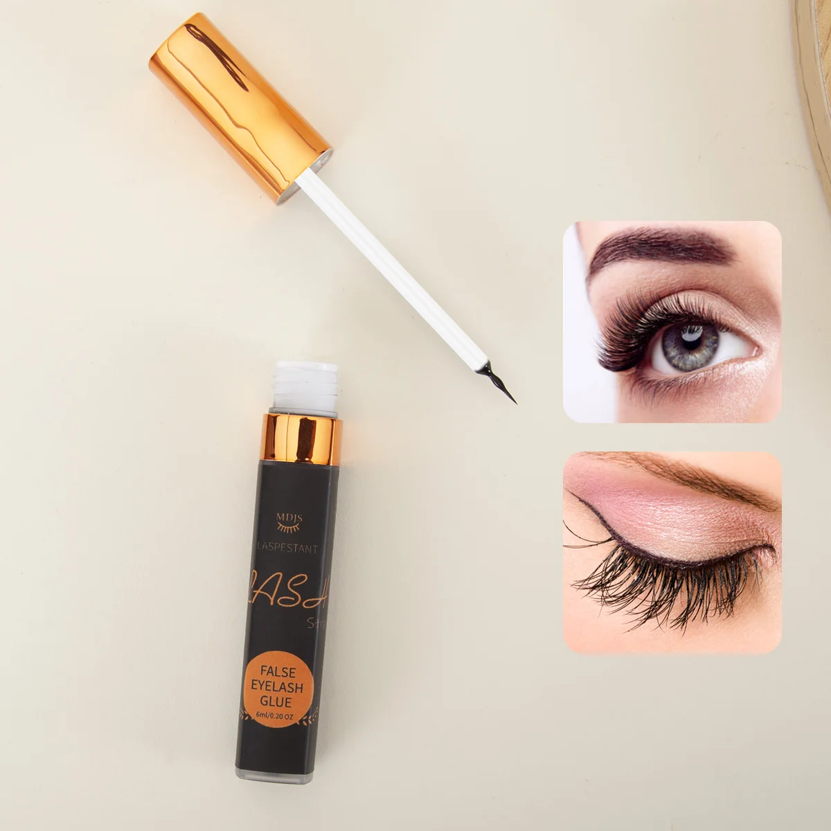 Cola descartável para cílios postiços, duradoura, secagem rápida, suave, sem irritação, sem lesão ocular, palco de noiva, maquiagem diária universal