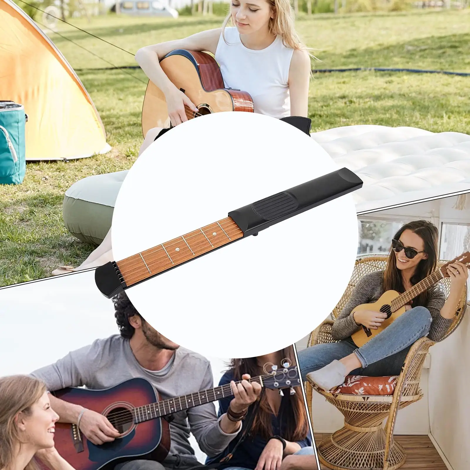 ممارسة الغيتار الرقبة المحمولة مدرب الغيتار فريتس المبتدئين وتر التدريب المعدات الموسيقية للمرحلة الفصول الدراسية التنقل #4