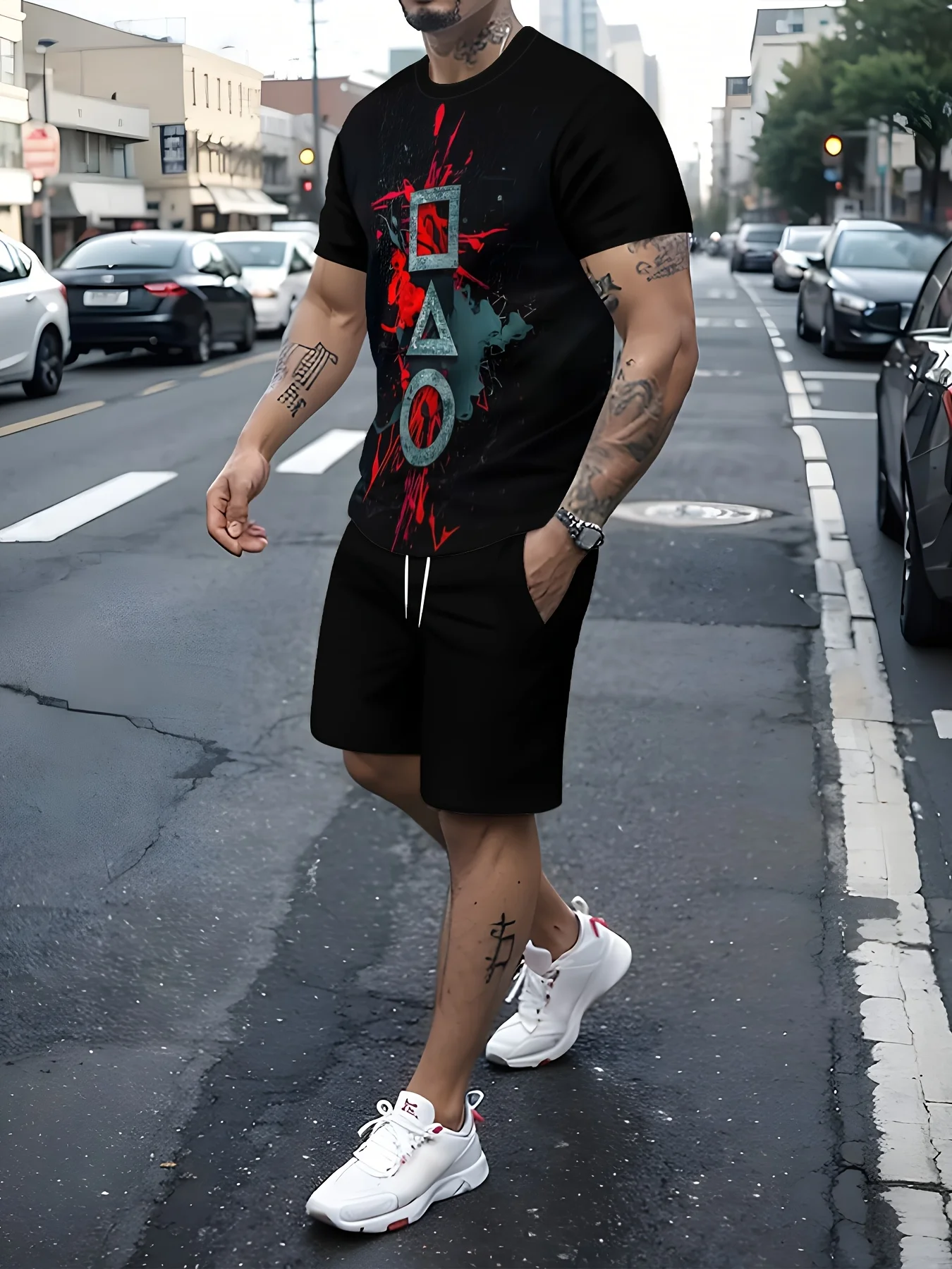

The new men's suit for the summer of 2025 features 3D geometric patterns offering a casual fashionable and comfortable look
