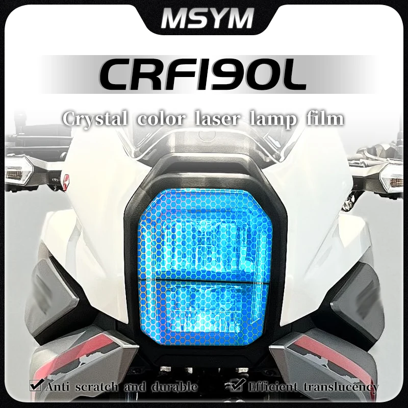 

Motorcycle Headlight taillight film transparent protective film honeycomb laser sticker accessories For HONDA CRF190L crf 190l