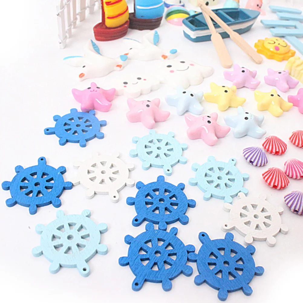 

105 pcs Miniature Ornaments Set Resin Fairy Garden Decor Mediterranean Style Diy Landscaping Kit Mini Adornment Craft Garden