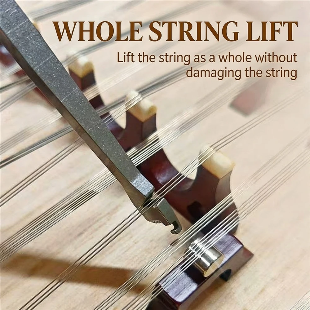 Multi-functional Yangqin Tuning Wrench, Compact String Adjustment Tool For Roller Tuning, String Lifting And Rust Removal