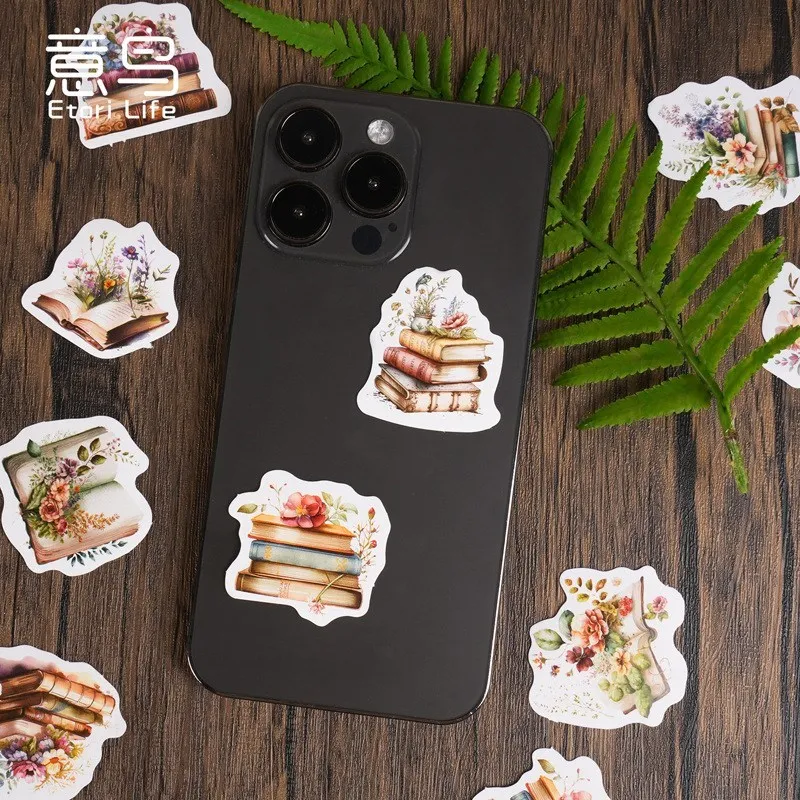 46 Pcs Library Scrapbook Aesthetic Sticker For Scrapbooking Journaling Daily Planner Water Bottles Arts Crafts